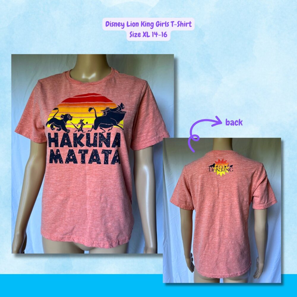 Disney Lion King Girls T-Shirt - Size XL 14-16